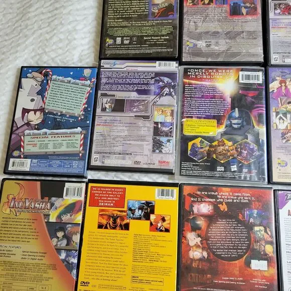 Anime DVDs Animated Stories Lot Gundam Inuyasha Iria Transformers Beast Wars TV - Picture 14 of 16